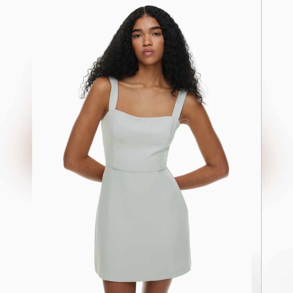 Wilfred Light Gray Mini Dress